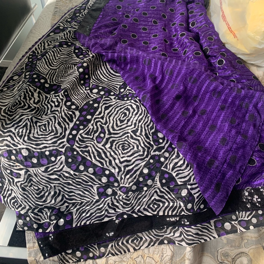 Indian Sequence work saree no blouse included